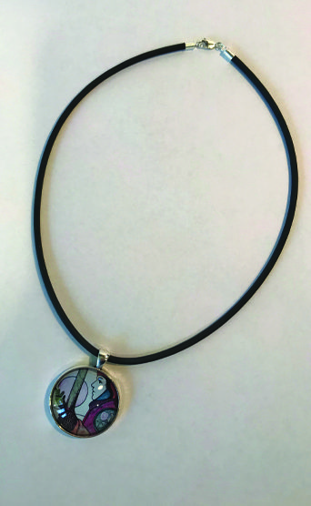 two of wands aquarian tarot pendant