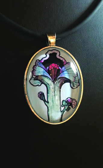 my inner witch | tarot pendant Ace of wands aquarian tarot mystical tarot jewellery